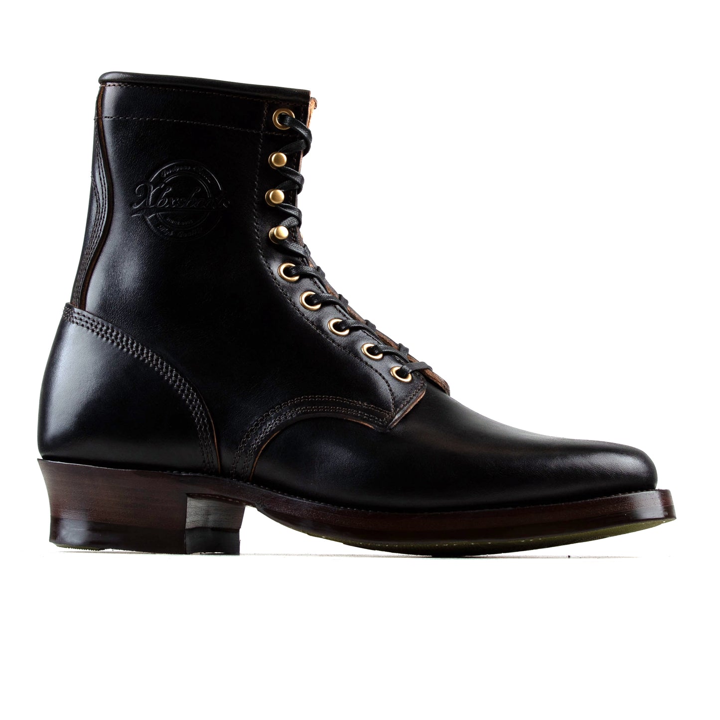 Rural Dog Woodcutting boots - Hand Dyed Black Horsebutt TPR - xbxs®boots factory