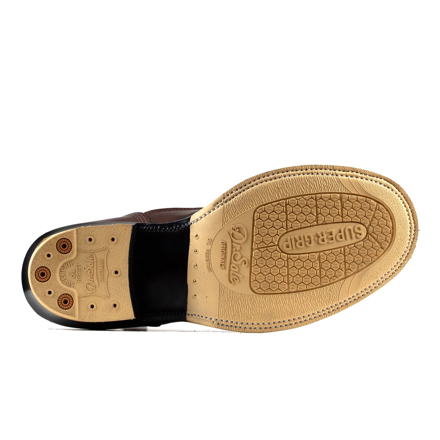 Monkey Boots 12 Eyelets - Black+Brown Bull Hide - xbxs®boots factory