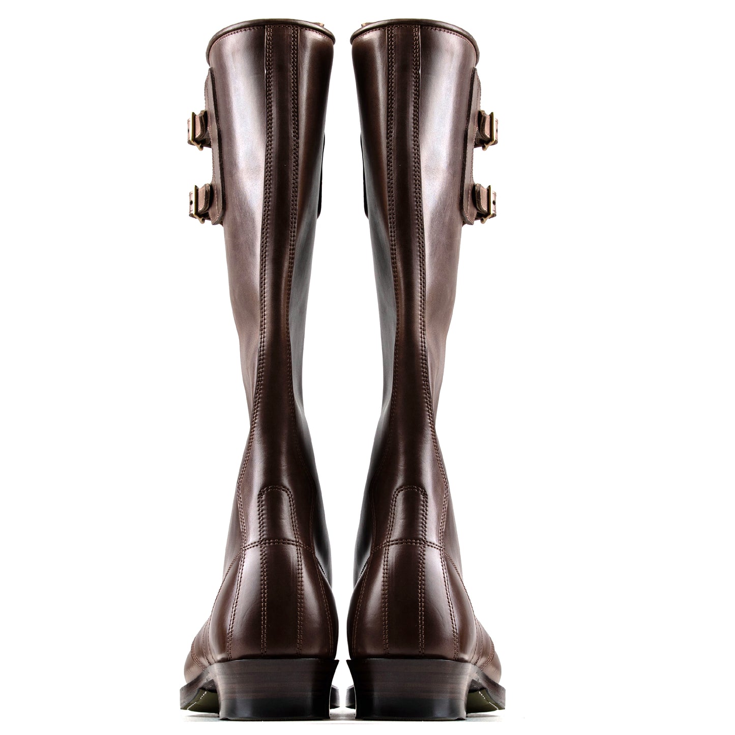 Stringer Boots 17 Eyelets - Brown San Gimignano Horsebutt - xbxs®boots factory