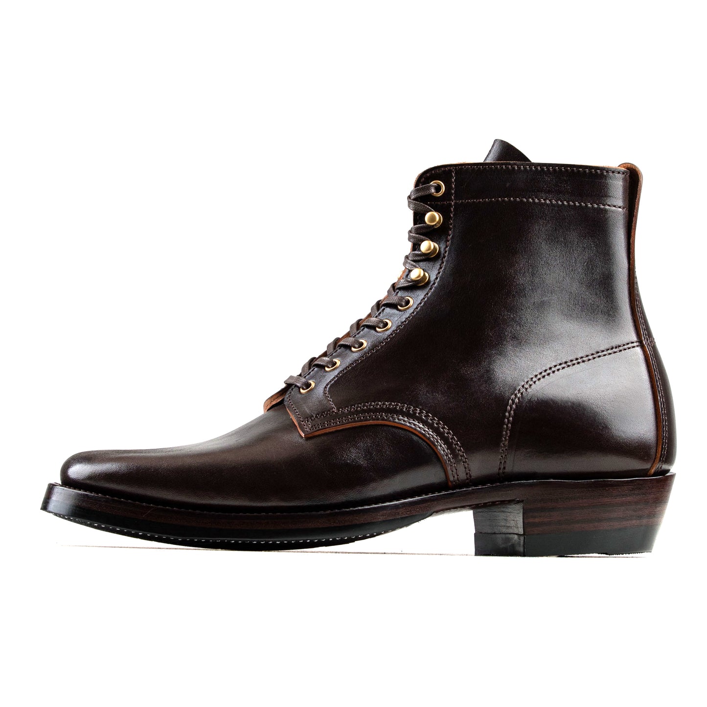 Land boots - Hand Dyed Black/Brown Horsebutt TPR - xbxs®boots factory