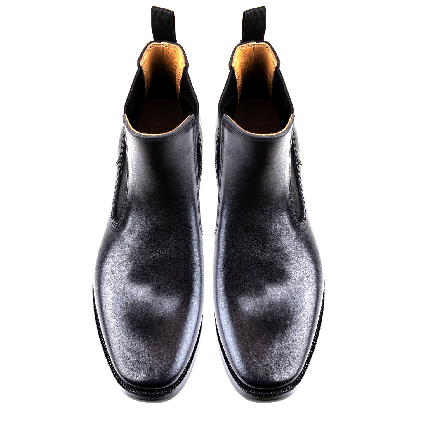 Chelsea Boots -Black Bull Hide - xbxs®boots factory