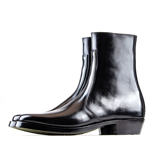 Side Zip Boots 8"- Black Horsebutt TPR - xbxs®boots factory