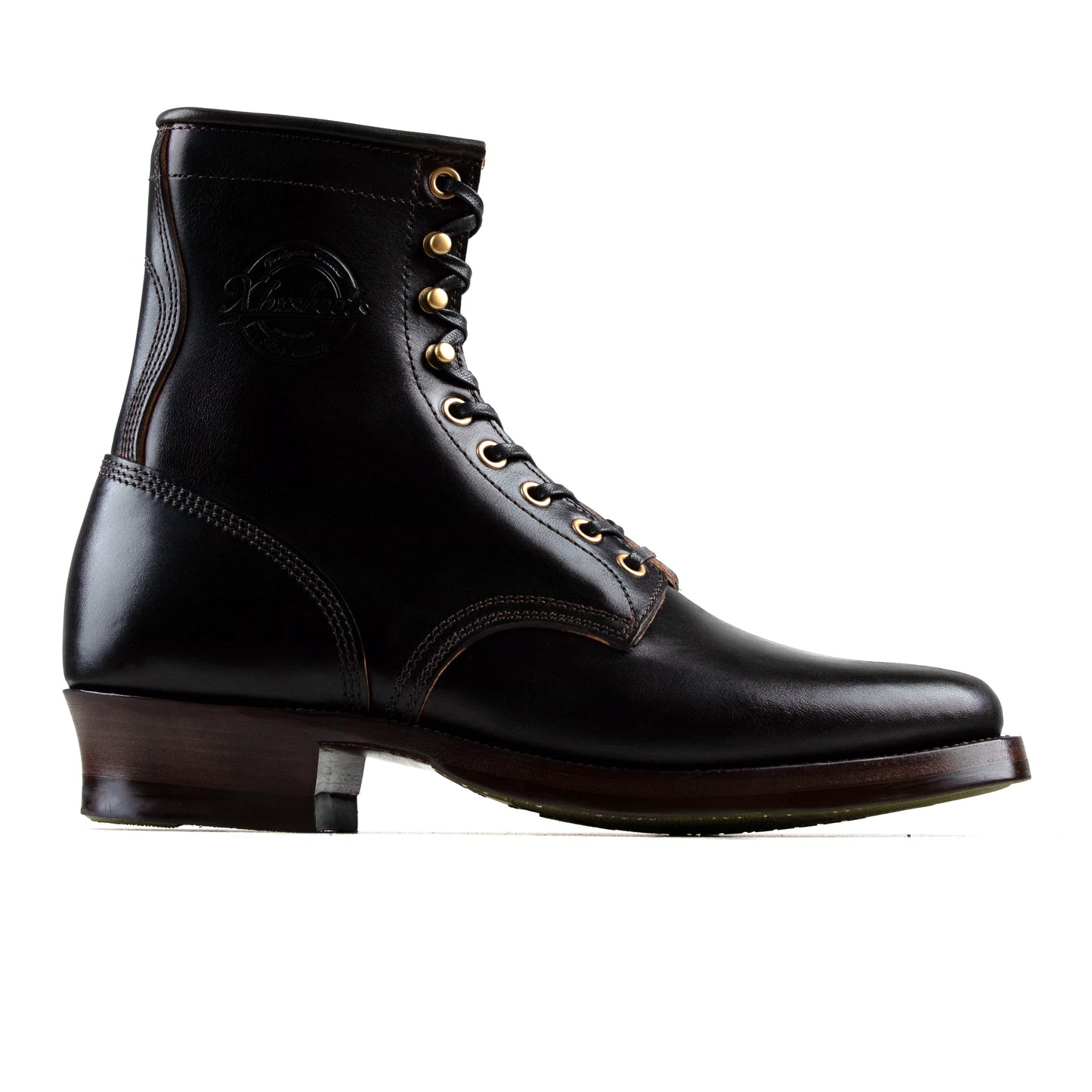 Rural Dog Woodcutting boots - Hand Dyed Black Horsebutt TPR - xbxs®boots factory