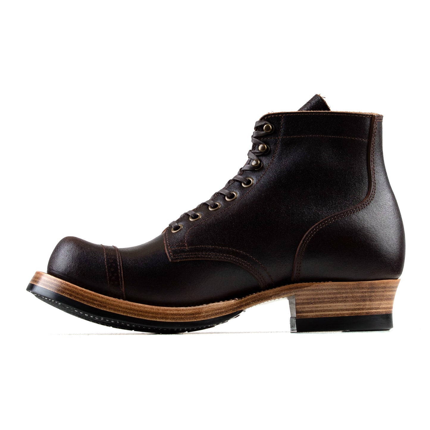 Miner Boots - Black Waxed Flesh Chromexcel - xbxs®boots factory