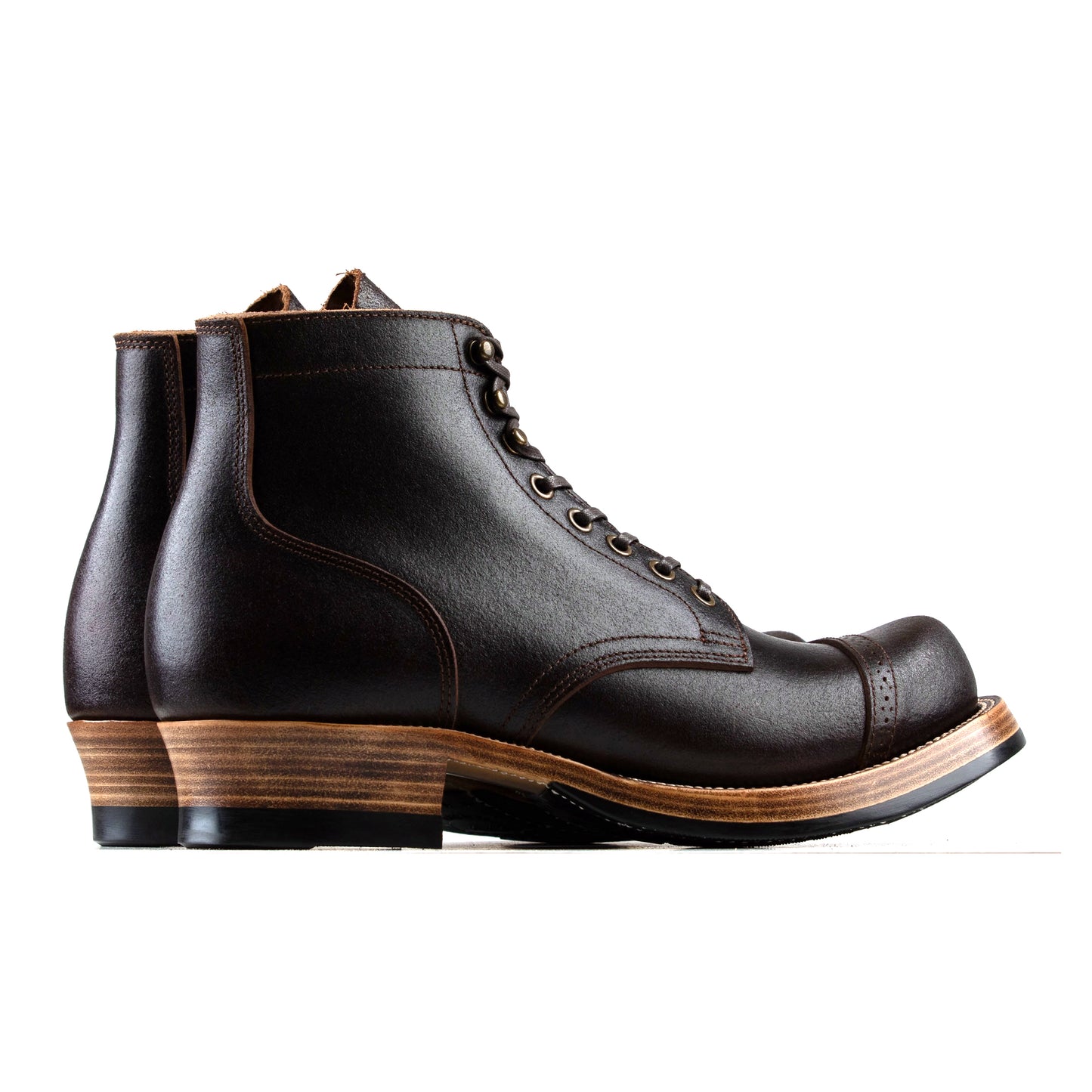 Miner Boots - Black Waxed Flesh Chromexcel - xbxs®boots factory