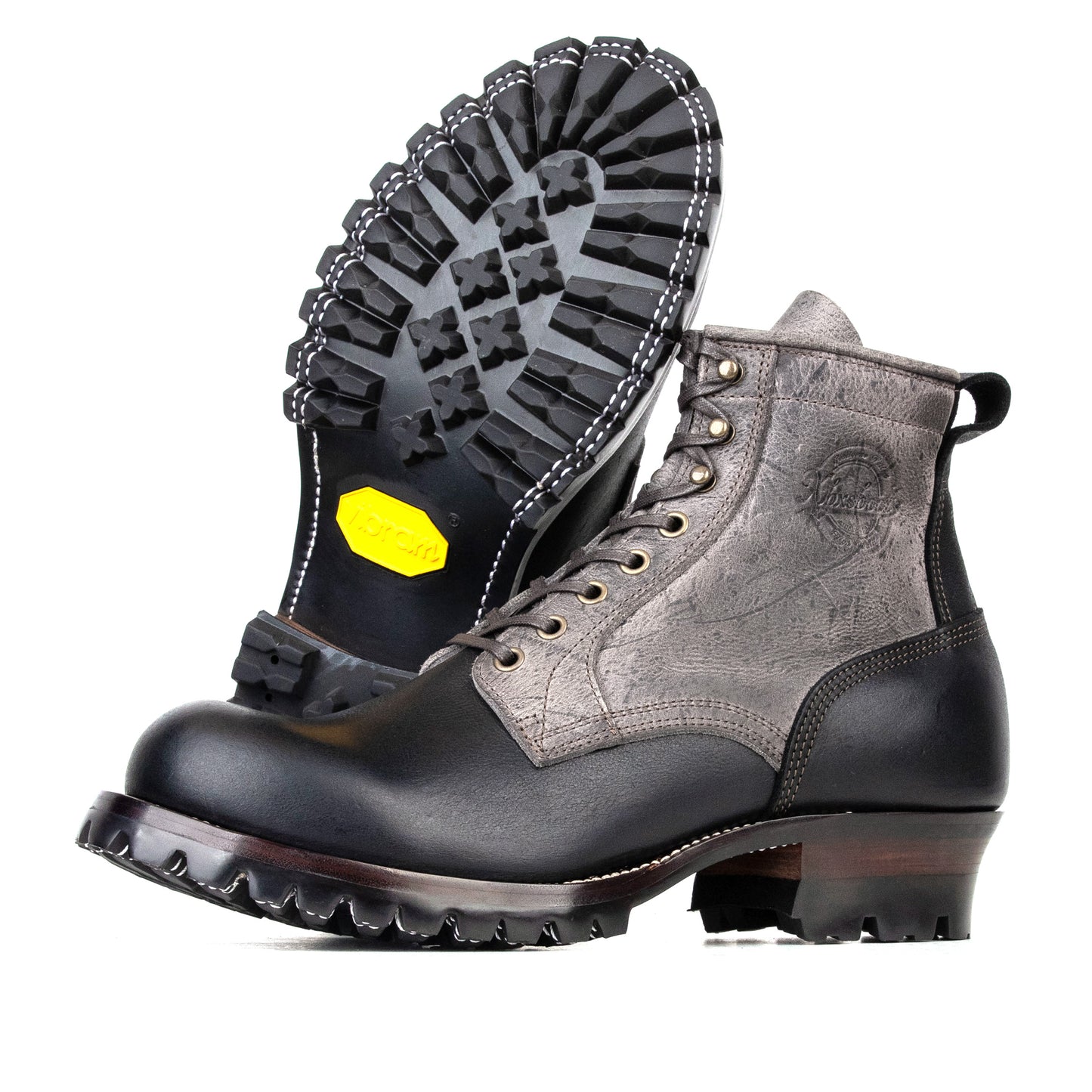 Woodcutting boots - Black Kudu + Grey Kudu - xbxs®boots factory