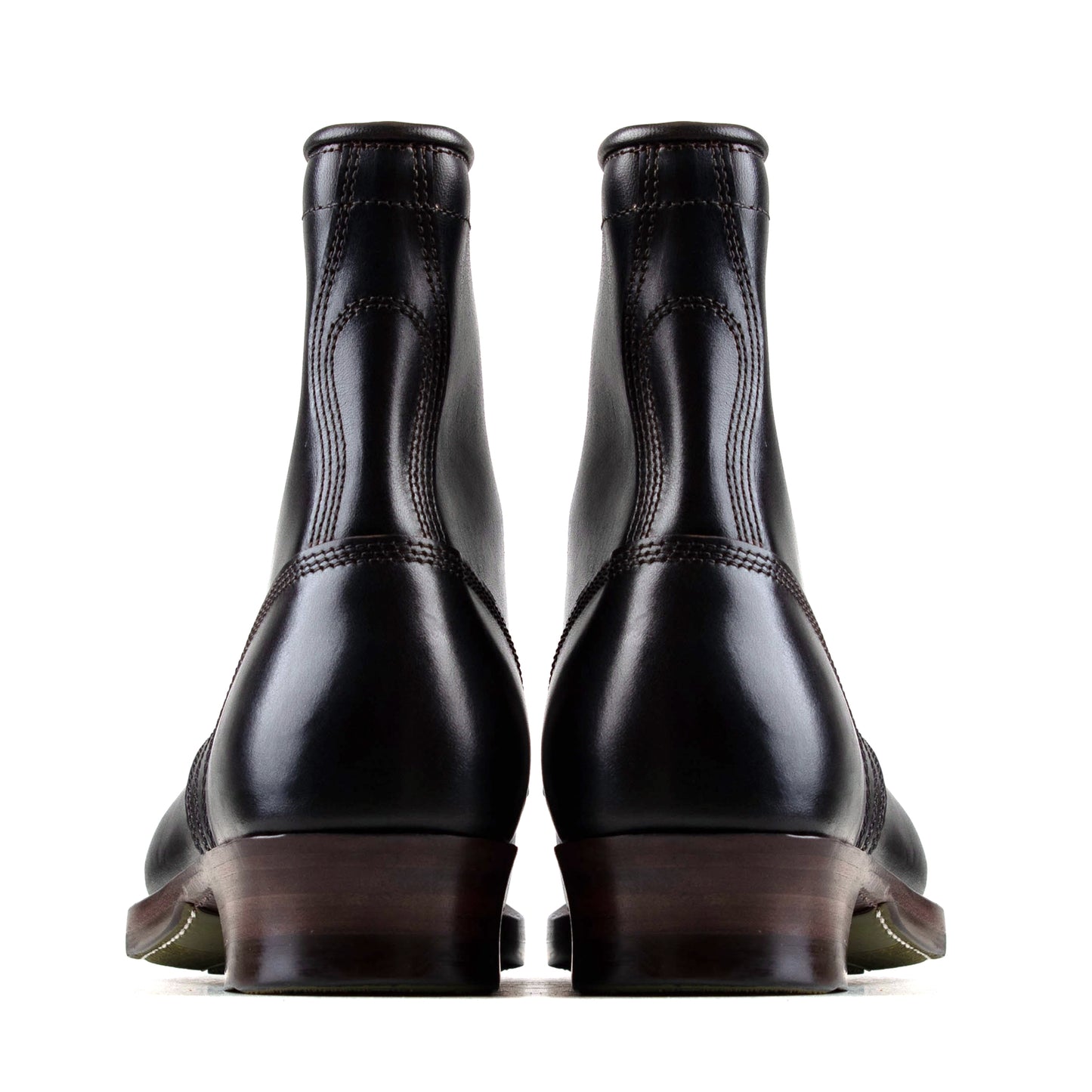 Rural Dog Woodcutting boots - Hand Dyed Black Horsebutt TPR - xbxs®boots factory