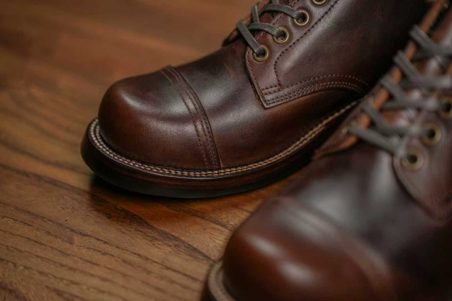 Miner Boots - Hand Dyed Dark Brown Nubuck - xbxs®boots factory
