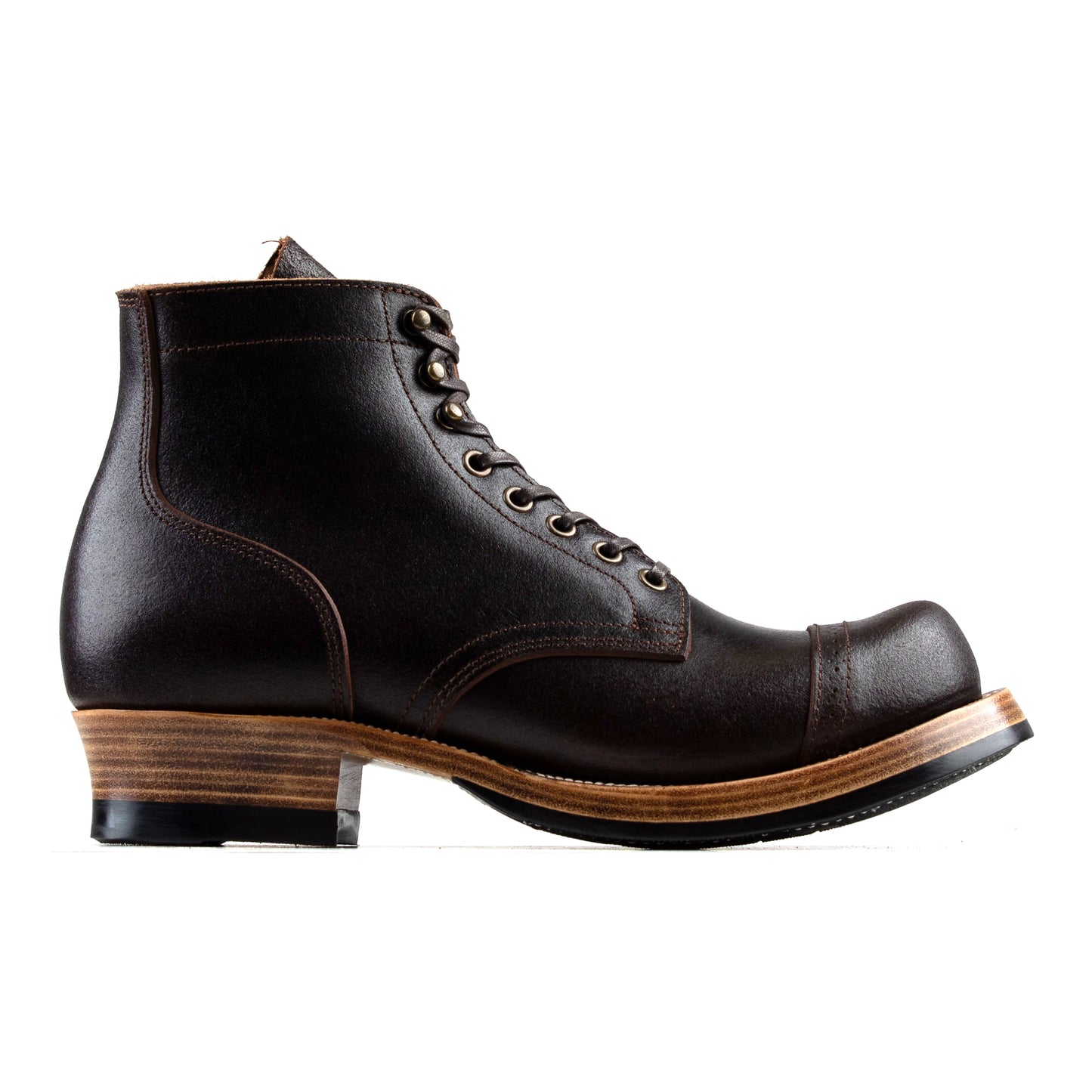 Miner Boots - Black Waxed Flesh Chromexcel - xbxs®boots factory
