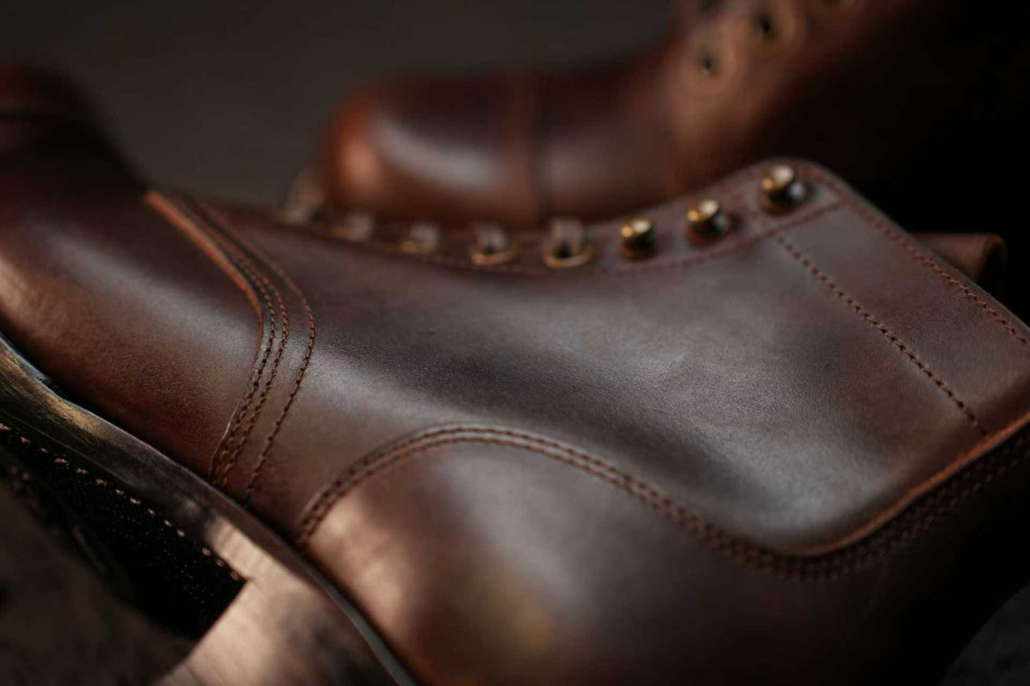 Miner Boots - Hand Dyed Dark Brown Nubuck - xbxs®boots factory