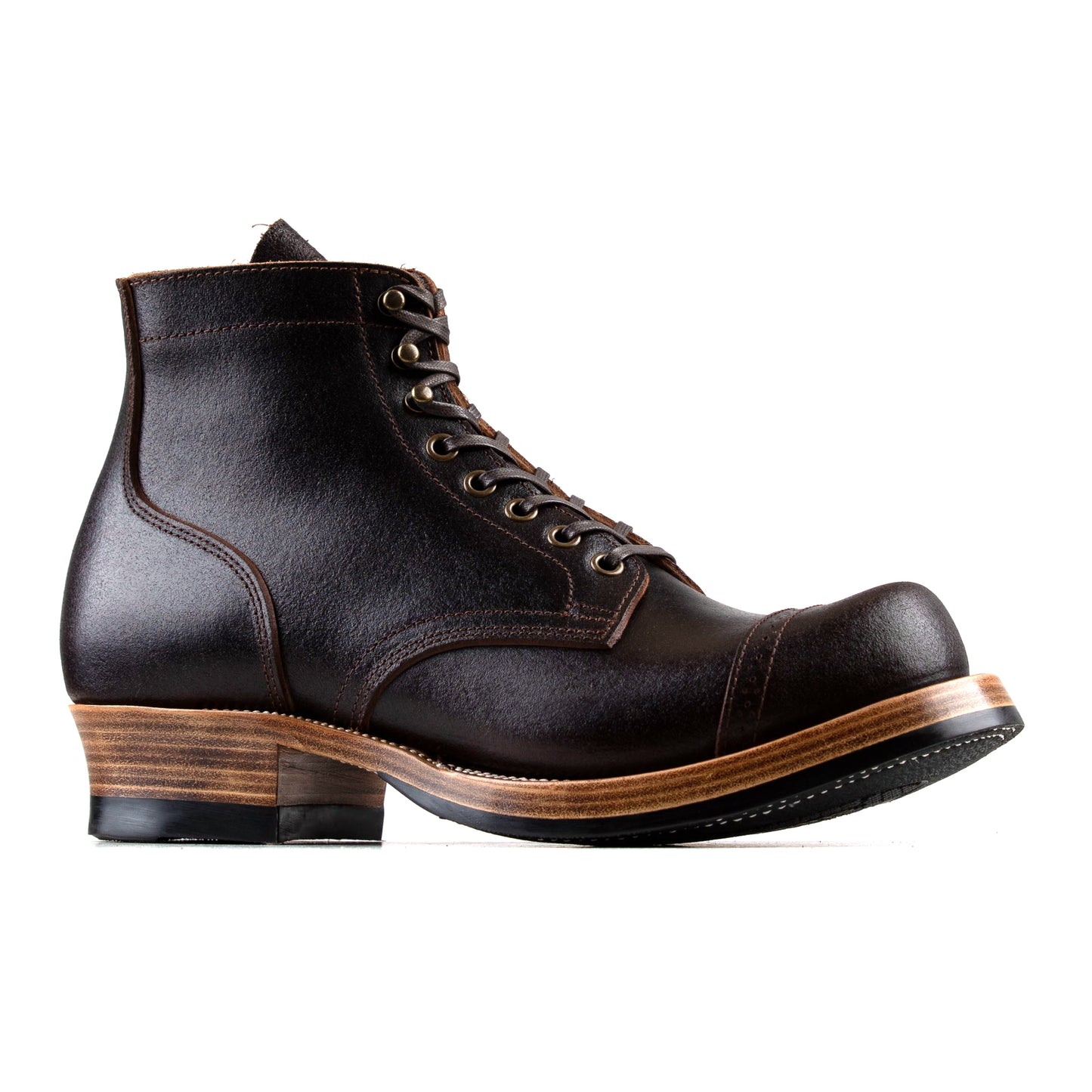 Miner Boots - Black Waxed Flesh Chromexcel - xbxs®boots factory