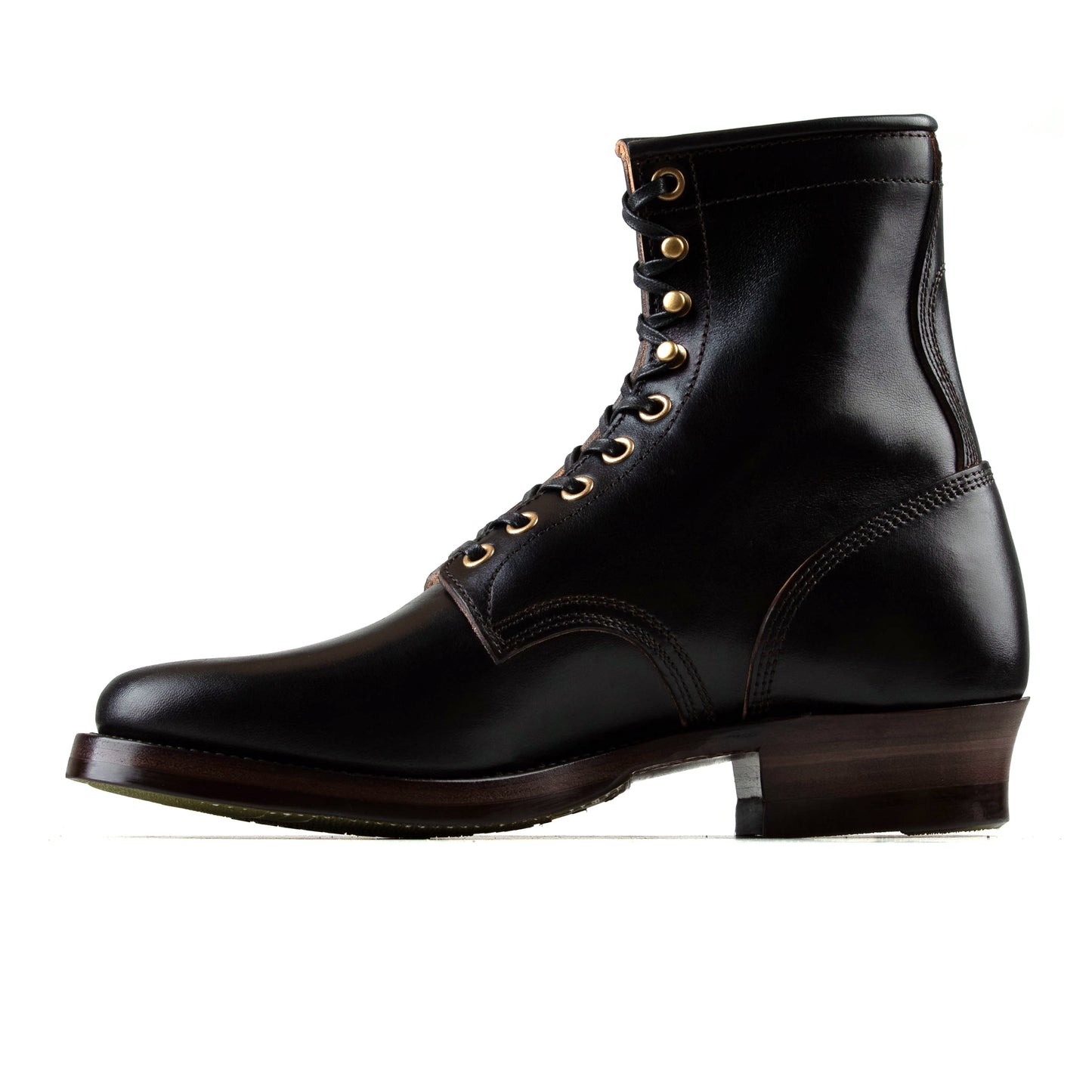 Rural Dog Woodcutting boots - Hand Dyed Black Horsebutt TPR - xbxs®boots factory