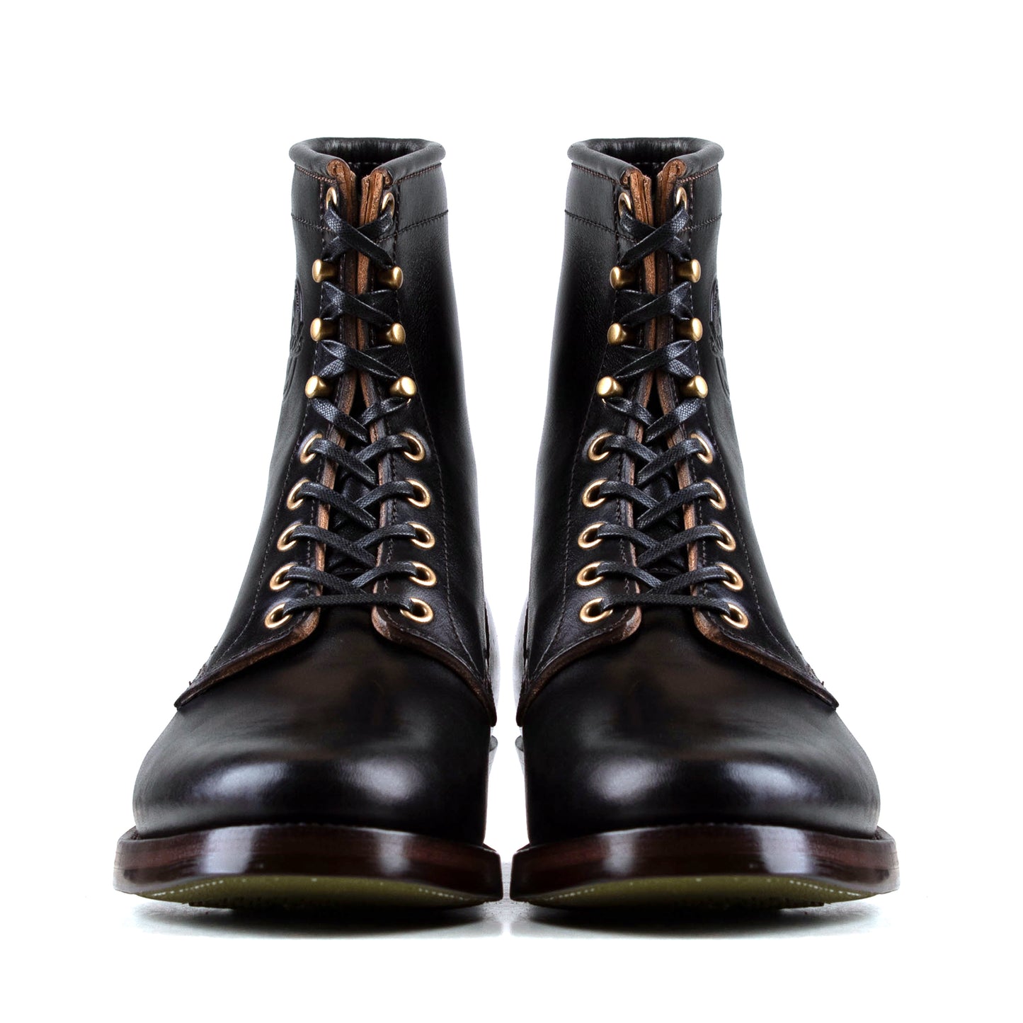 Rural Dog Woodcutting boots - Hand Dyed Black Horsebutt TPR - xbxs®boots factory