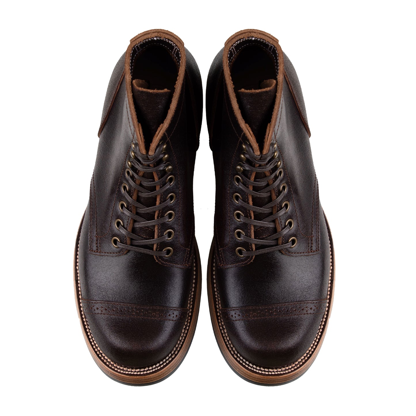 Miner Boots - Black Waxed Flesh Chromexcel - xbxs®boots factory
