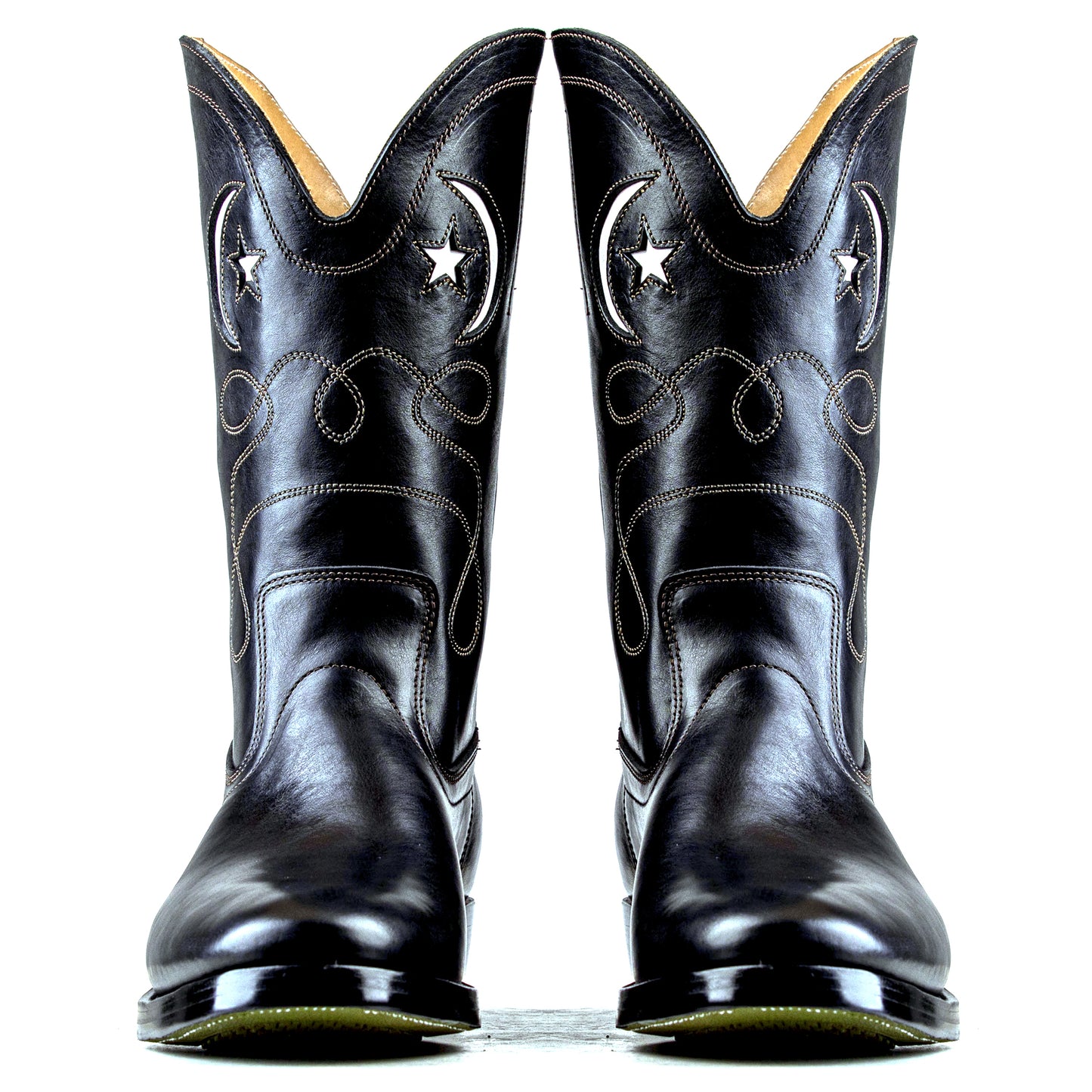 Moon&Star CowBoy Boots - Black Horsebutt TPR - xbxs®boots factory