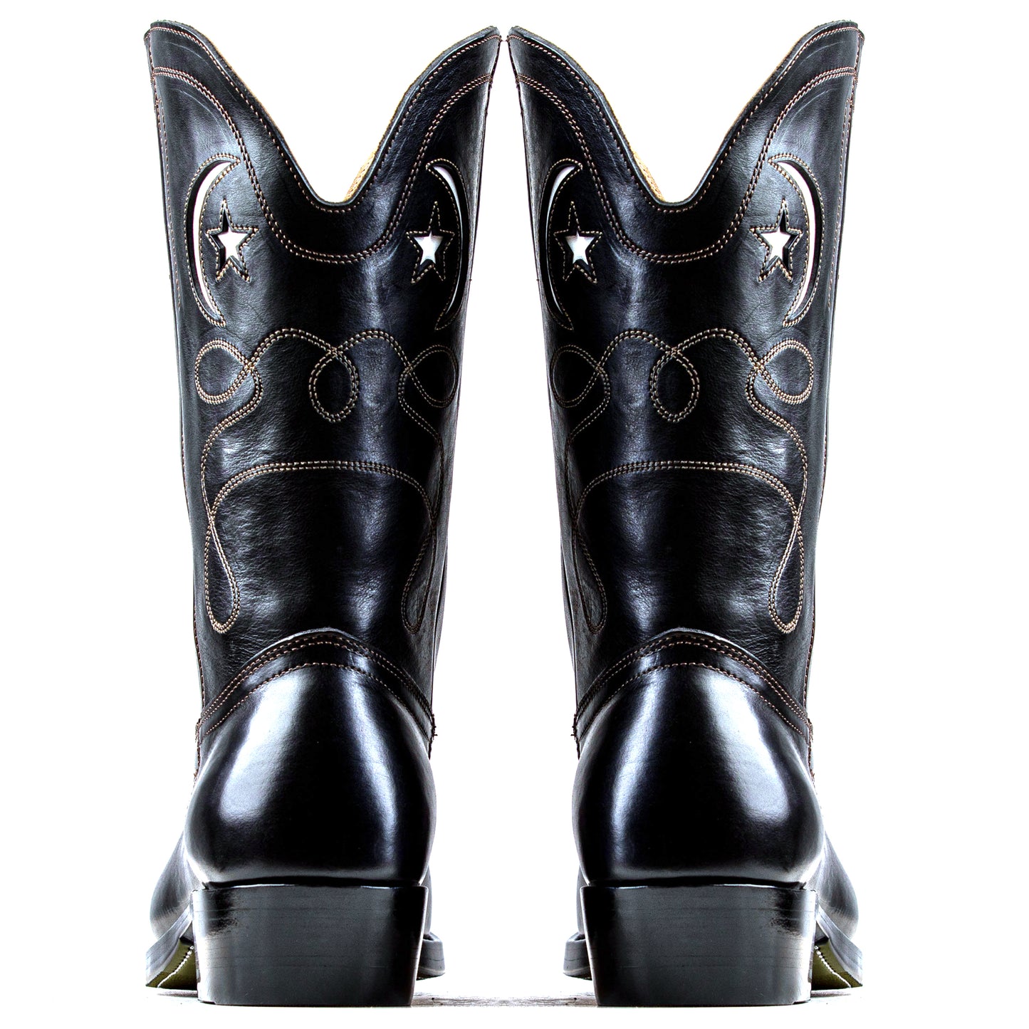 Moon&Star CowBoy Boots - Black Horsebutt TPR - xbxs®boots factory
