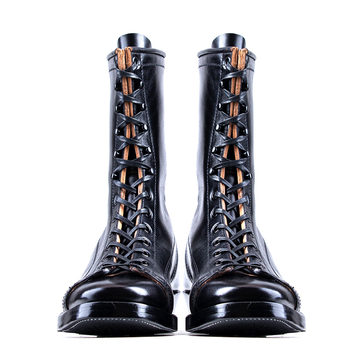 Monkey Boots 13 Eyelets - Black Horsebutt TPR - xbxs®boots factory