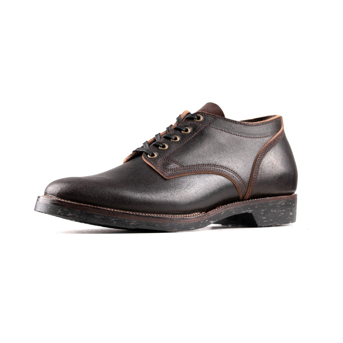 Derby Boots - Black Waxed Flesh Chromexcel- xbxs®boots factory