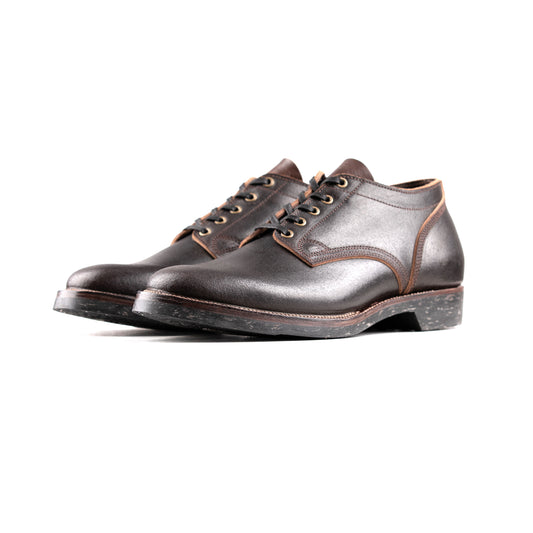 Derby Boots - Black Waxed Flesh Chromexcel- xbxs®boots factory