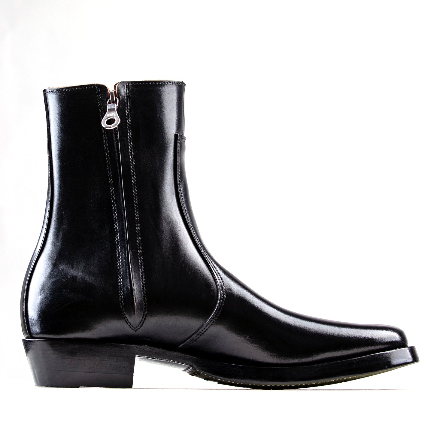Side Zip Boots 8"- Black Horsebutt TPR - xbxs®boots factory