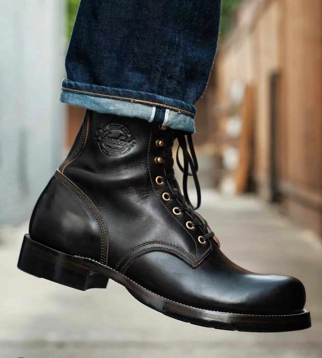 Woodcutting boots
