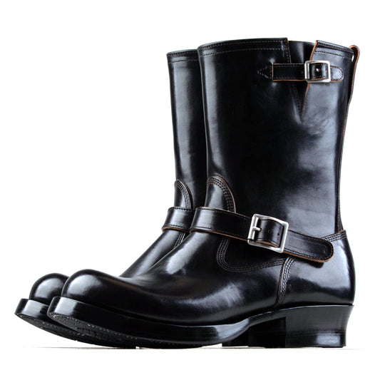 Engineer Boots 10" - Black Maryam Horsebutt - xbxs®boots factory