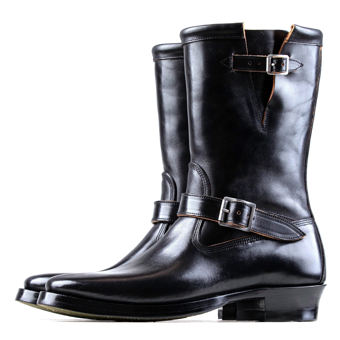 Engineer Boots 10" - Black Horsebutt TPR - xbxs®boots factory
