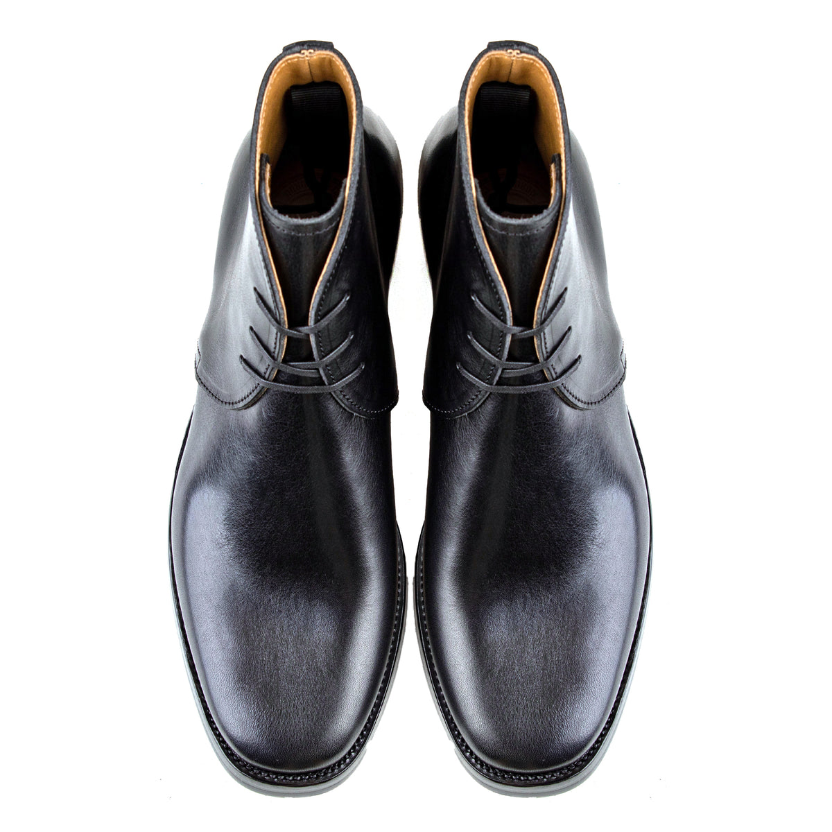George Mathis Boots George Boots -Black Bull Hide - xbxs®boots factory – xbxsboots