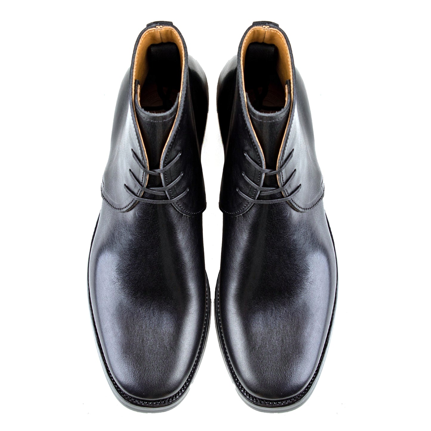 George Boots -Black Bull Hide - xbxs®boots factory