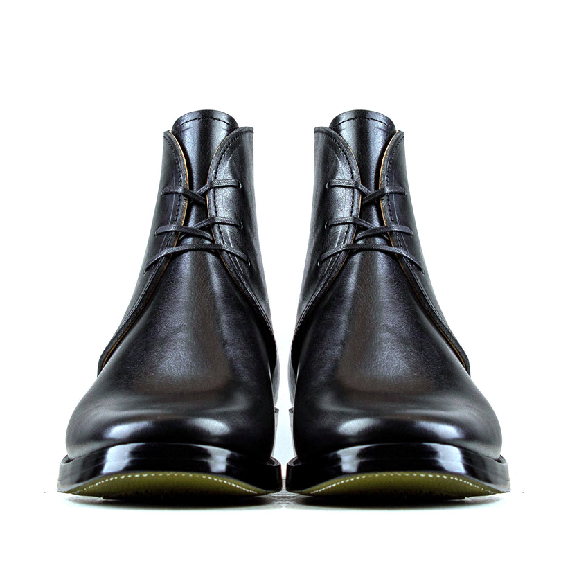 George Mathis Boots George Boots -Black Bull Hide - xbxs®boots factory – xbxsboots