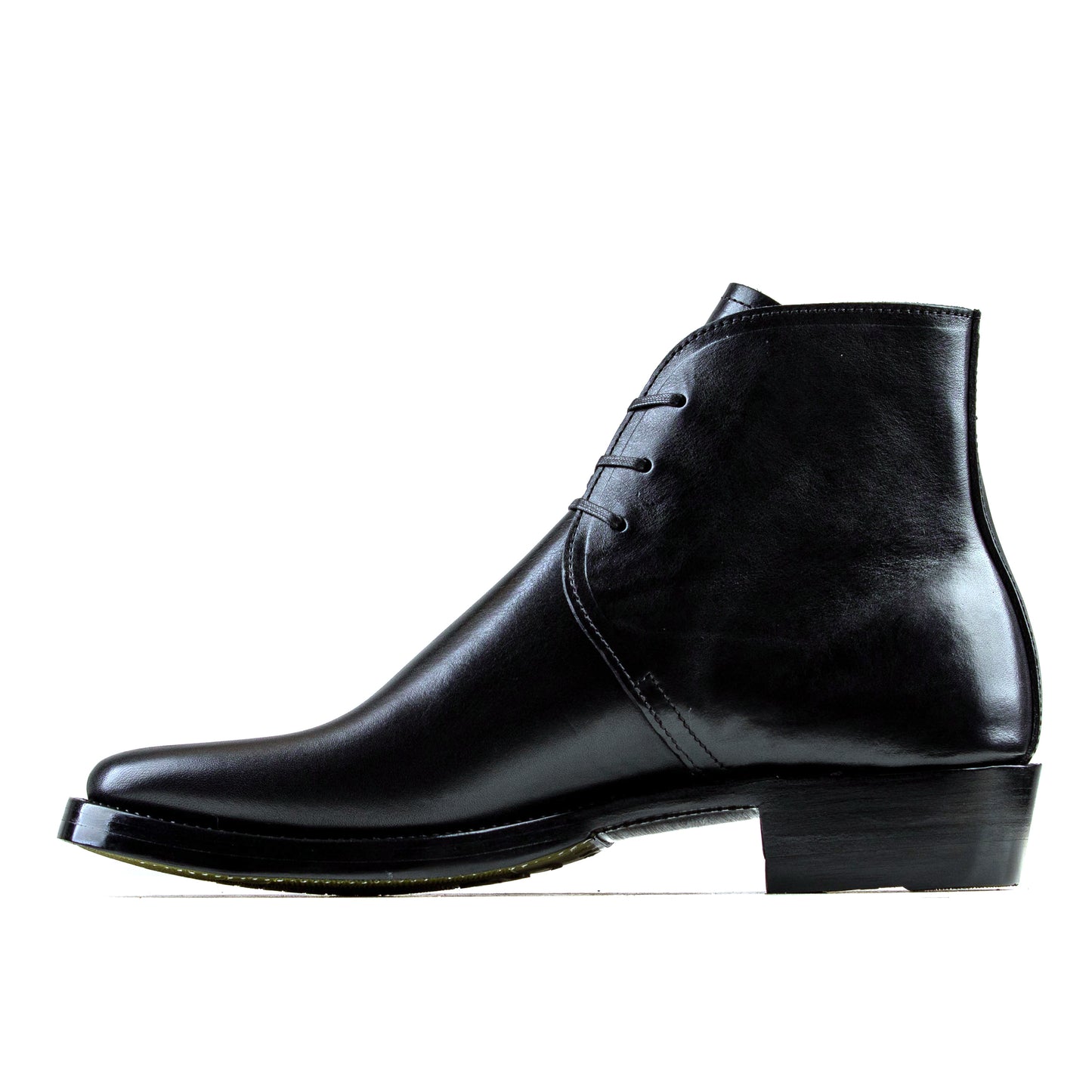 George Boots -Black Bull Hide - xbxs®boots factory