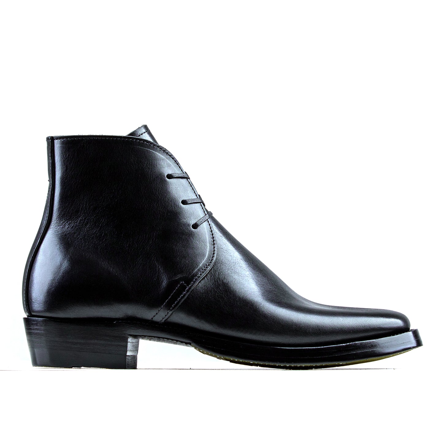 George Boots -Black Bull Hide - xbxs®boots factory