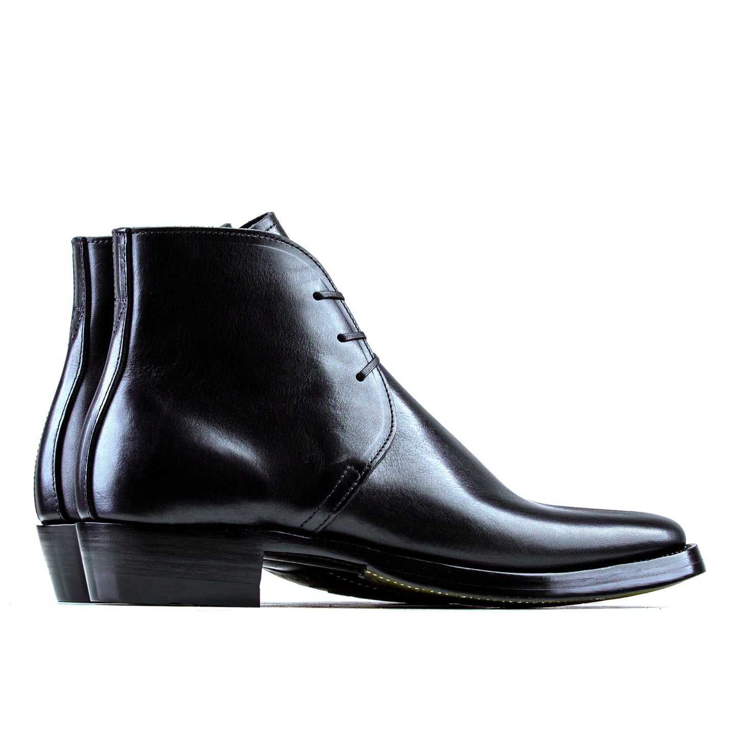 George Boots -Black Bull Hide - xbxs®boots factory