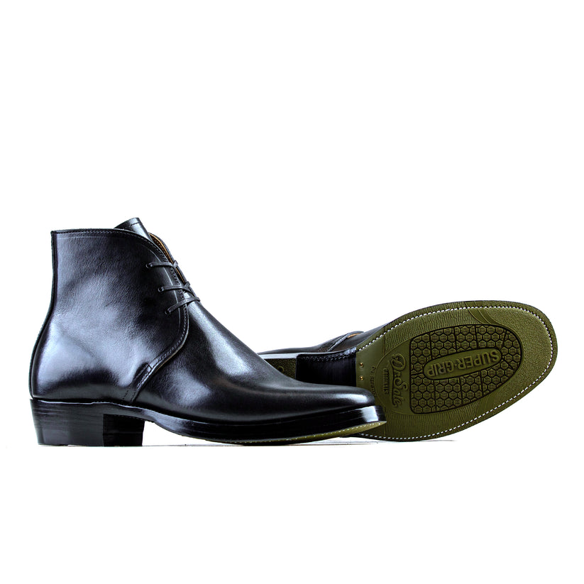 George Mathis Boots George Boots -Black Bull Hide - xbxs®boots factory – xbxsboots