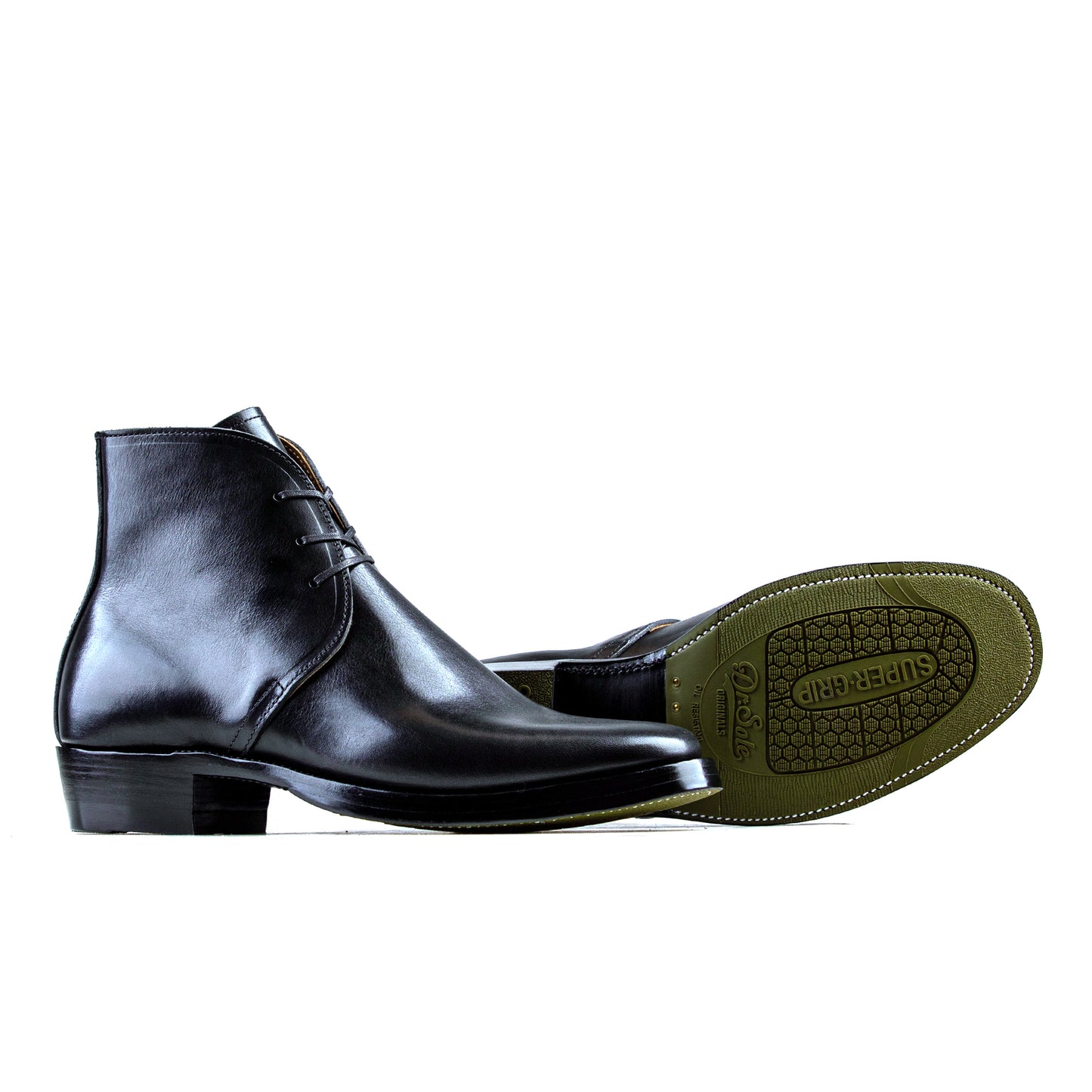 George Boots -Black Bull Hide - xbxs®boots factory