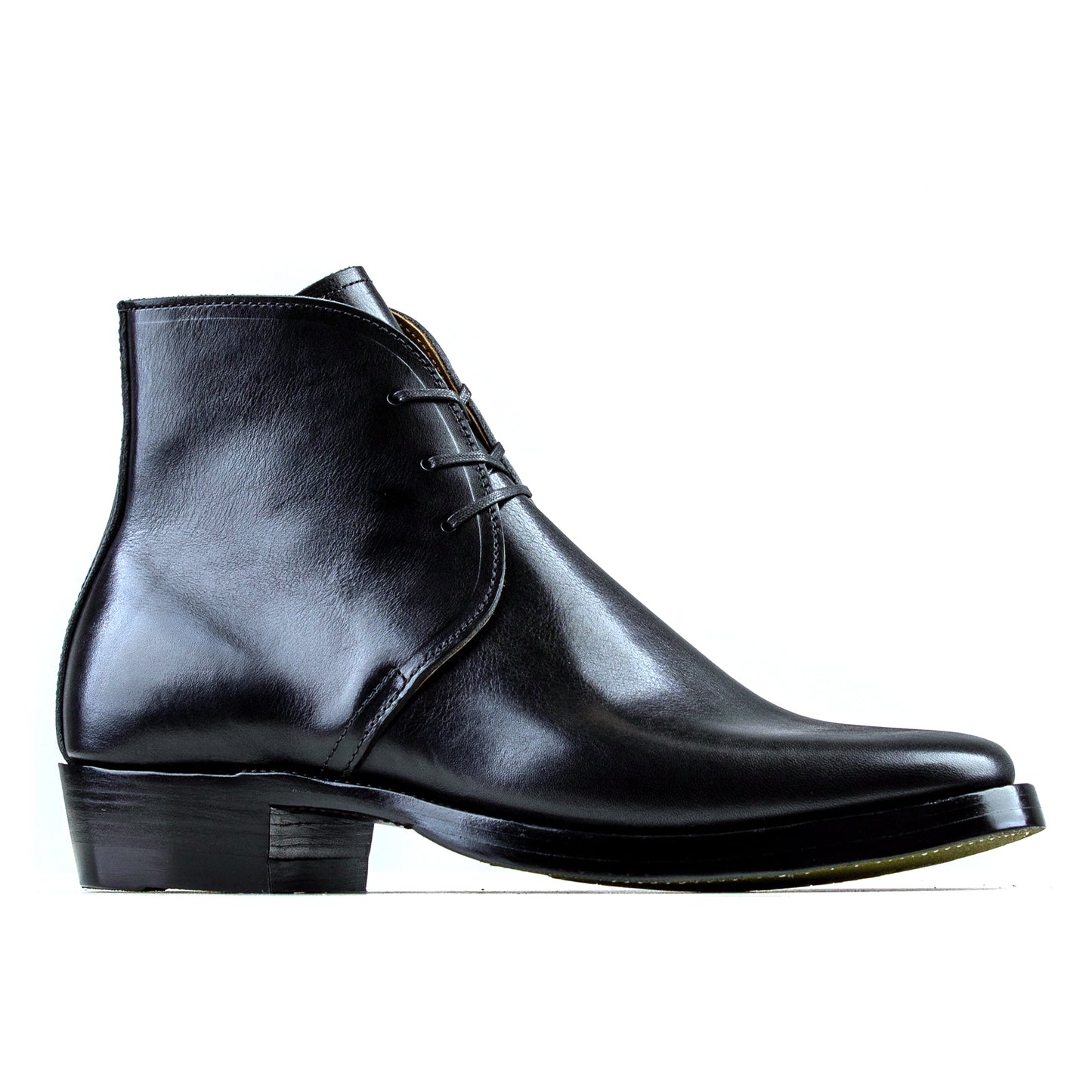 George Boots -Black Bull Hide - xbxs®boots factory
