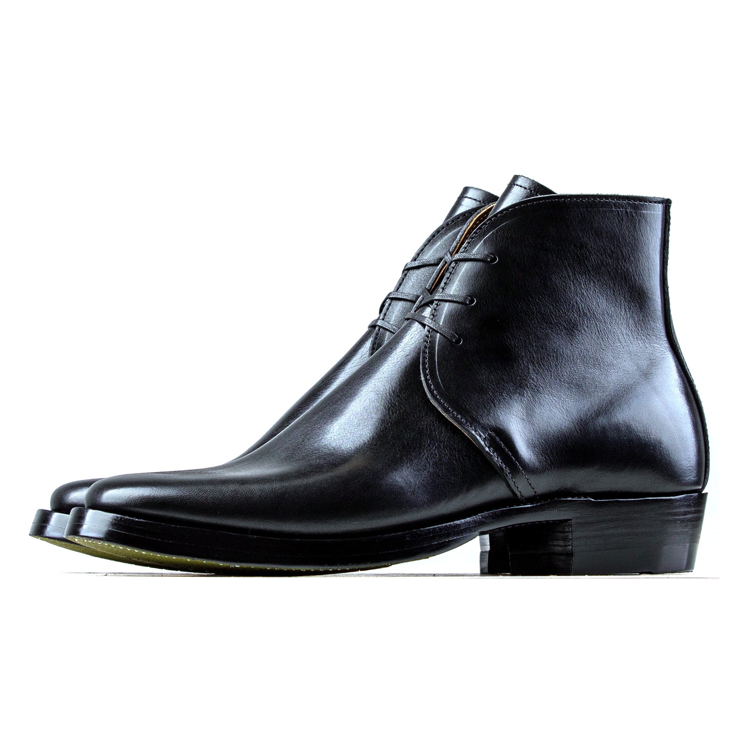 George Boots -Black Bull Hide - xbxs®boots factory