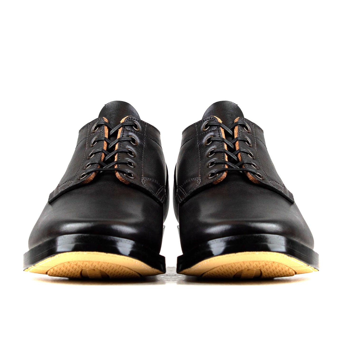 Derby Boots - Hand Dyed Black Tochigi 枥木 - xbxs®boots factory