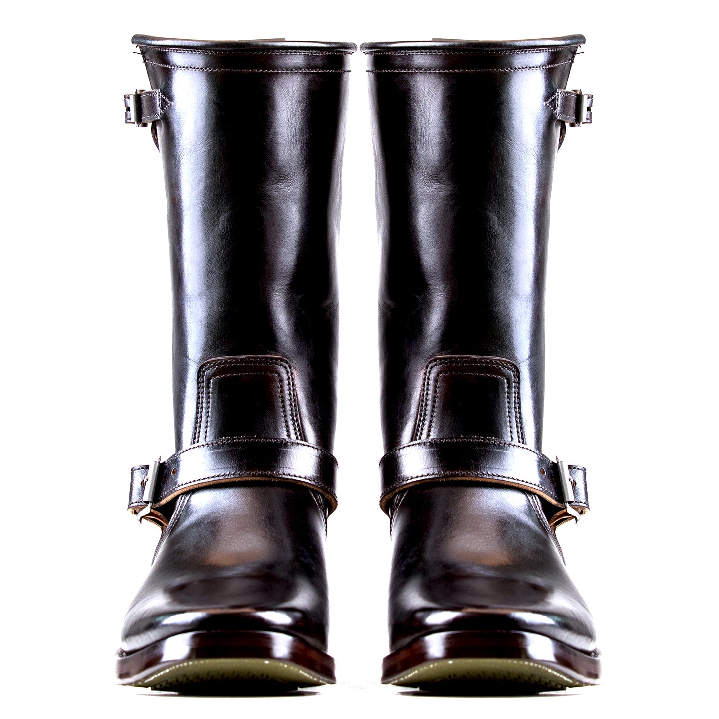 Engineer Boots 12" - Hand Dyed Black Horsebutt TPR - xbxs®boots factory