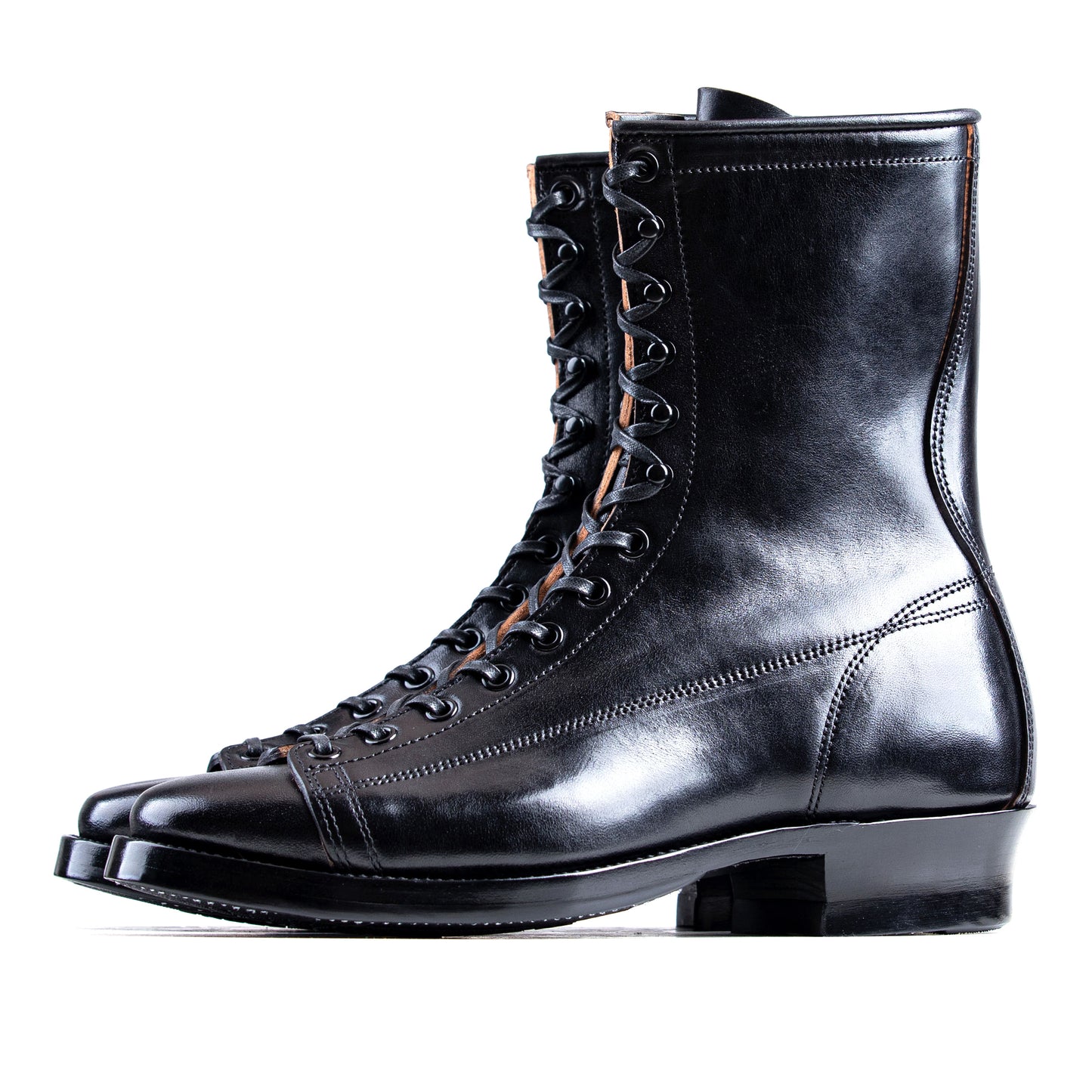 Monkey Boots 13 Eyelets - Black Horsebutt TPR - xbxs®boots factory