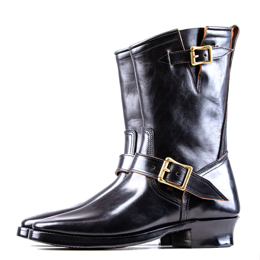 Engineer Boots 10" - Black Horsebutt TPR - xbxs®boots factory