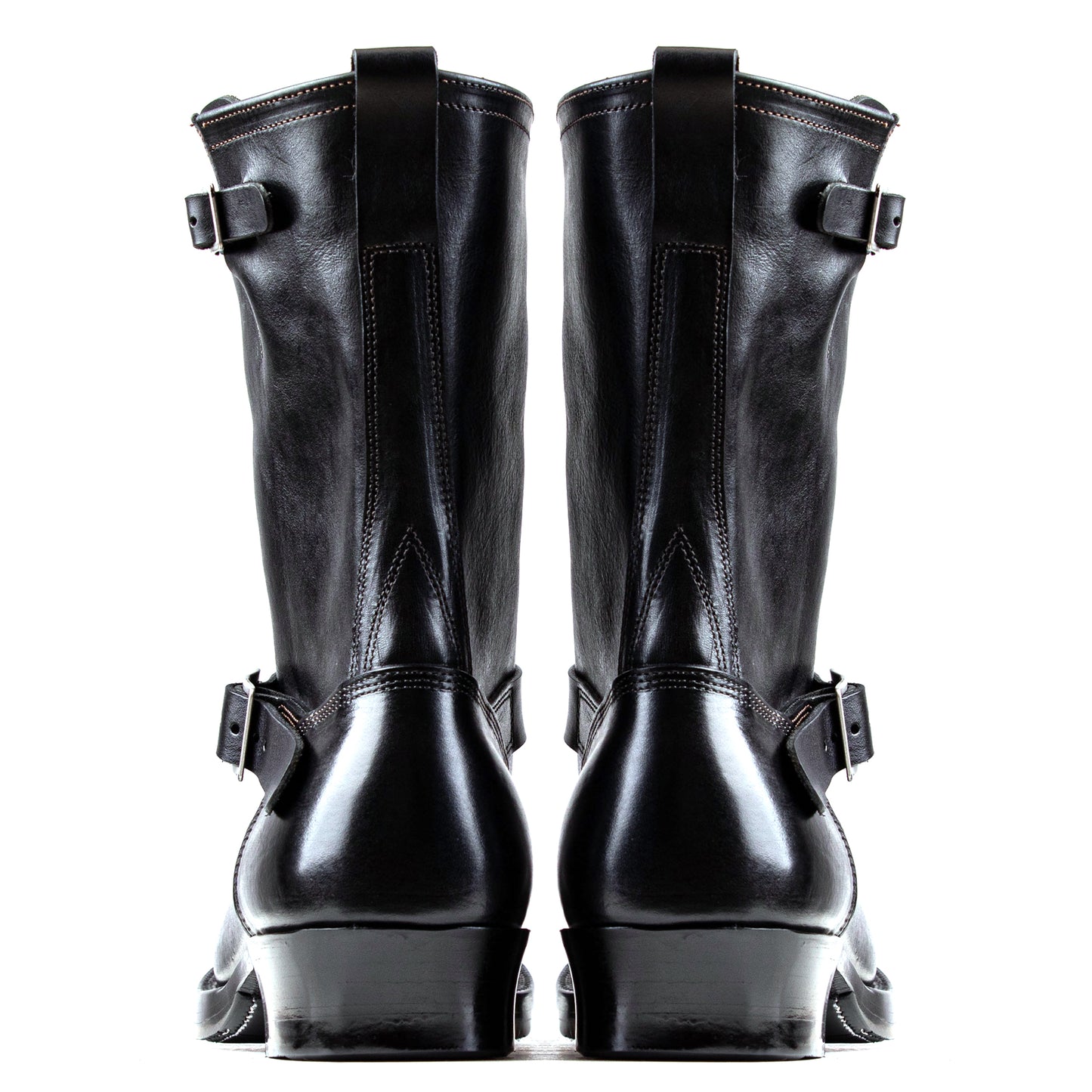Engineer Boots 10" - Black Bull Hide - xbxs®boots factory