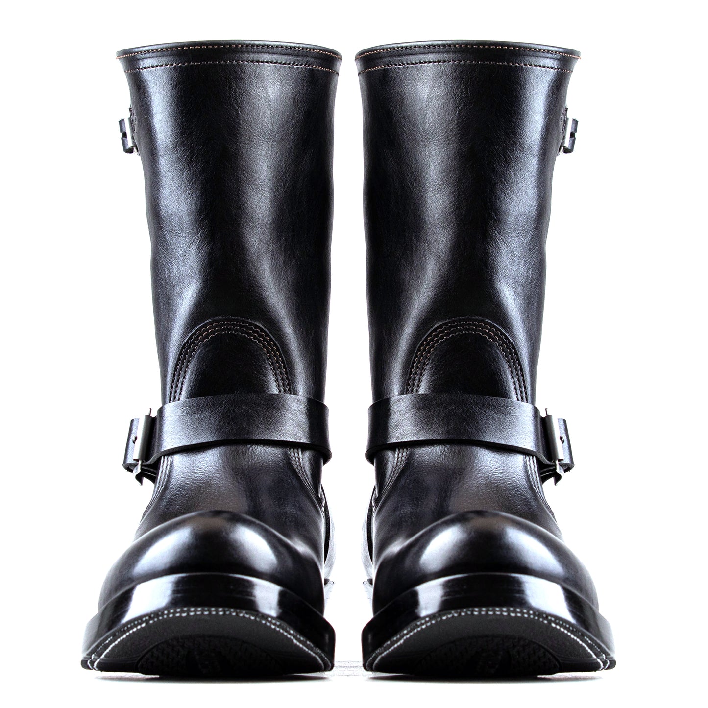 Engineer Boots 10" - Black Bull Hide - xbxs®boots factory