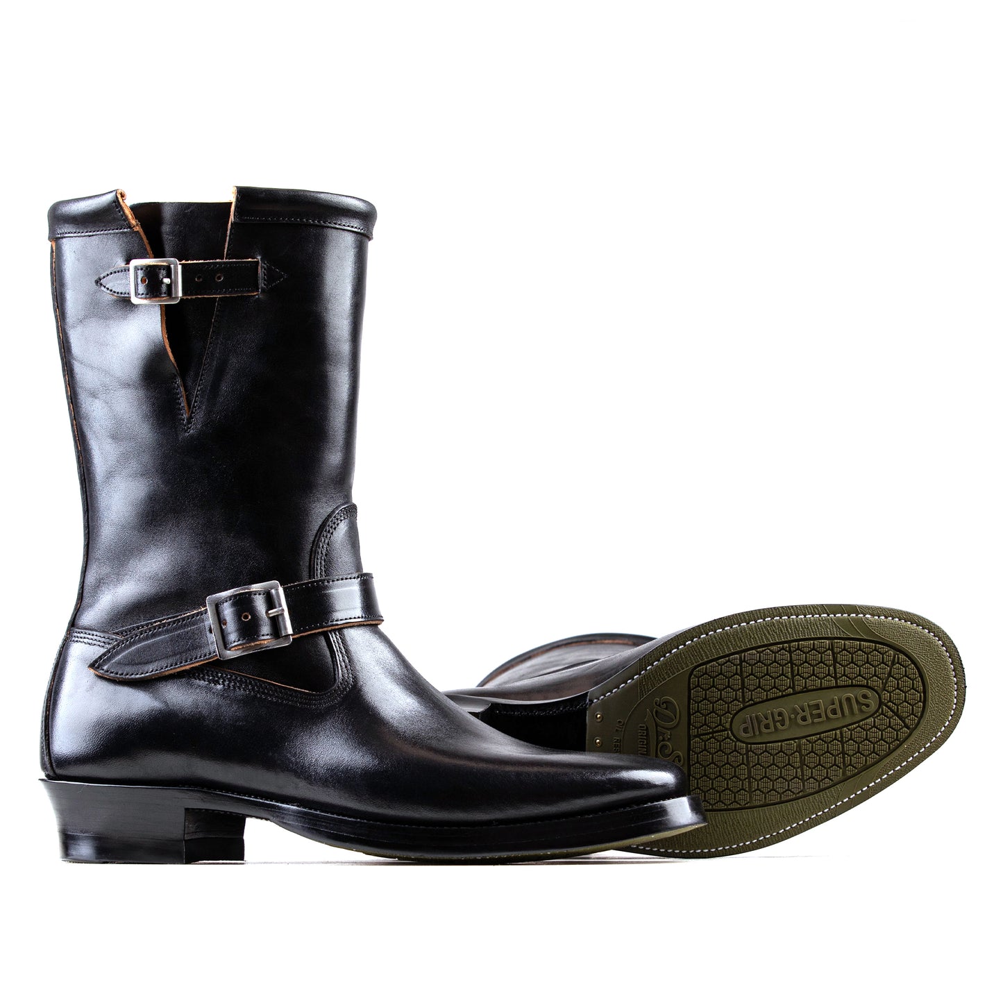 Engineer Boots 10" - Black Horsebutt TPR - xbxs®boots factory