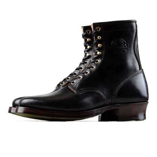 Rural Dog Woodcutting boots - Hand Dyed Black Horsebutt TPR - xbxs®boots factory