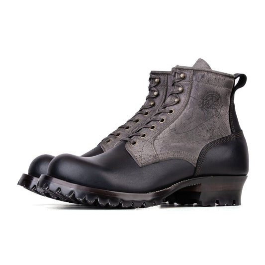 Woodcutting boots - Black Kudu + Grey Kudu - xbxs®boots factory