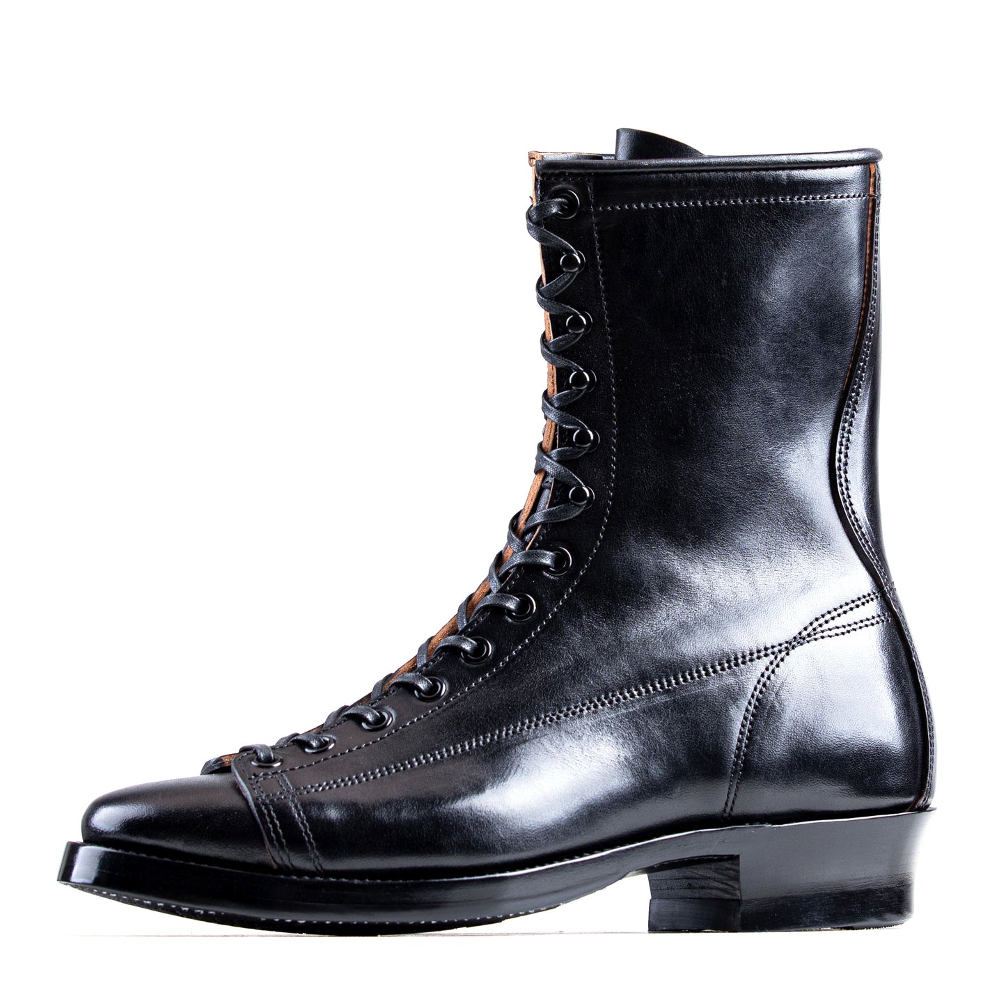 Monkey Boots 13 Eyelets - Black Horsebutt TPR - xbxs®boots factory