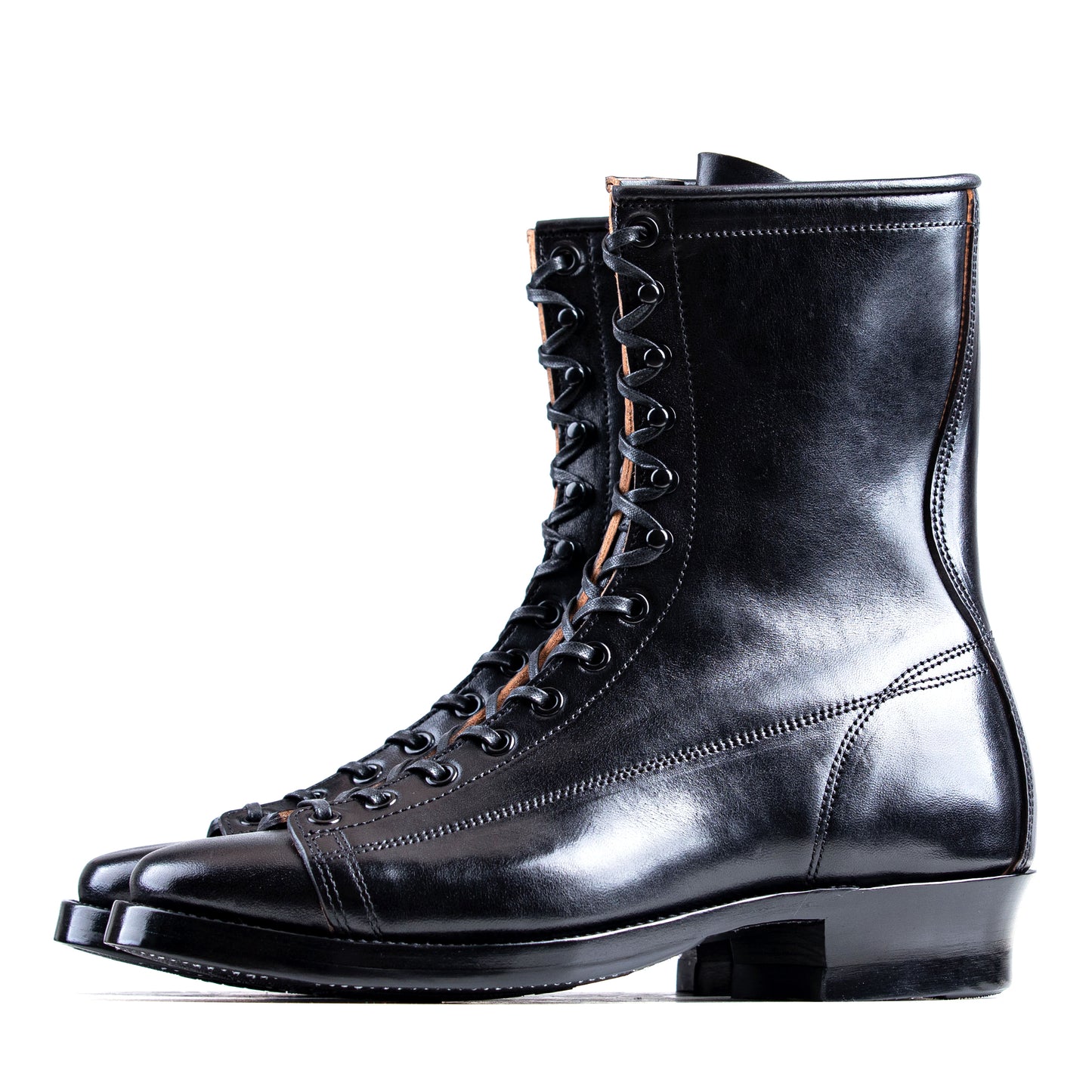 Monkey Boots 13 Eyelets - Black Horsebutt TPR - xbxs®boots factory
