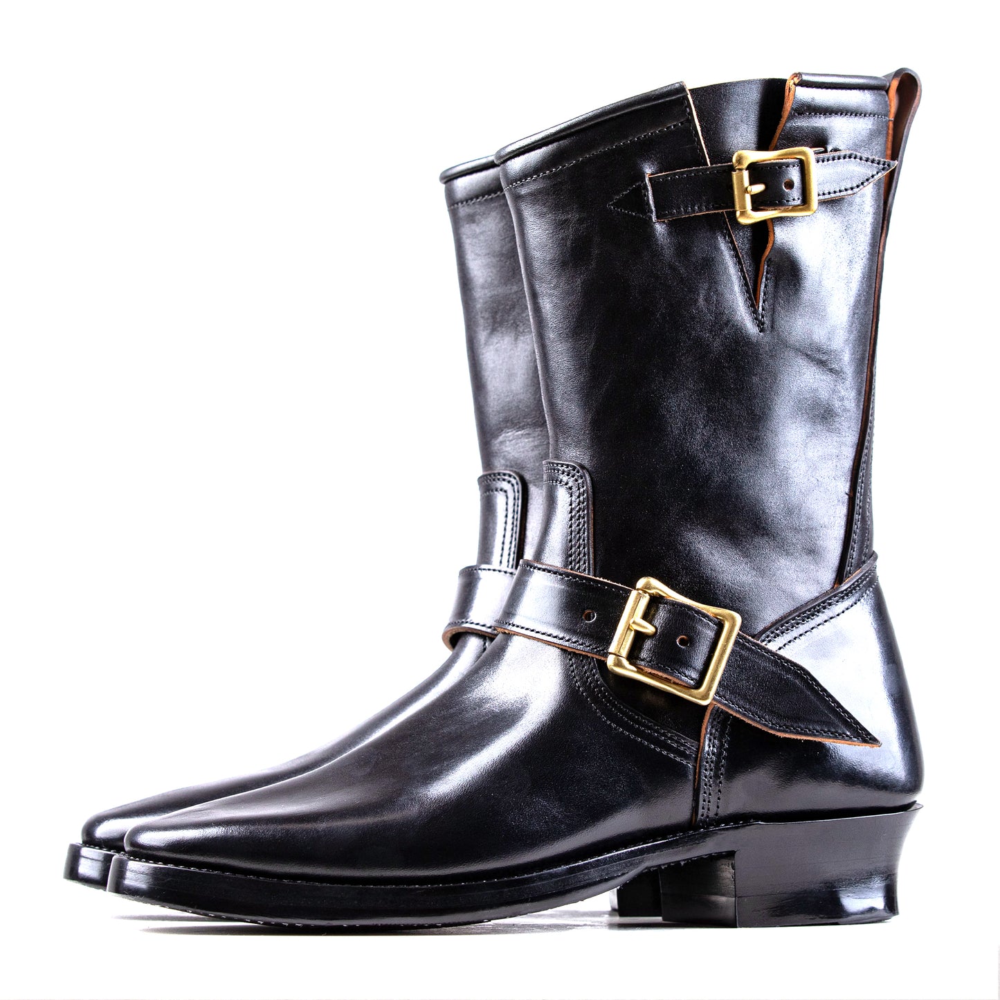 Engineer Boots 10" - Black Horsebutt TPR - xbxs®boots factory