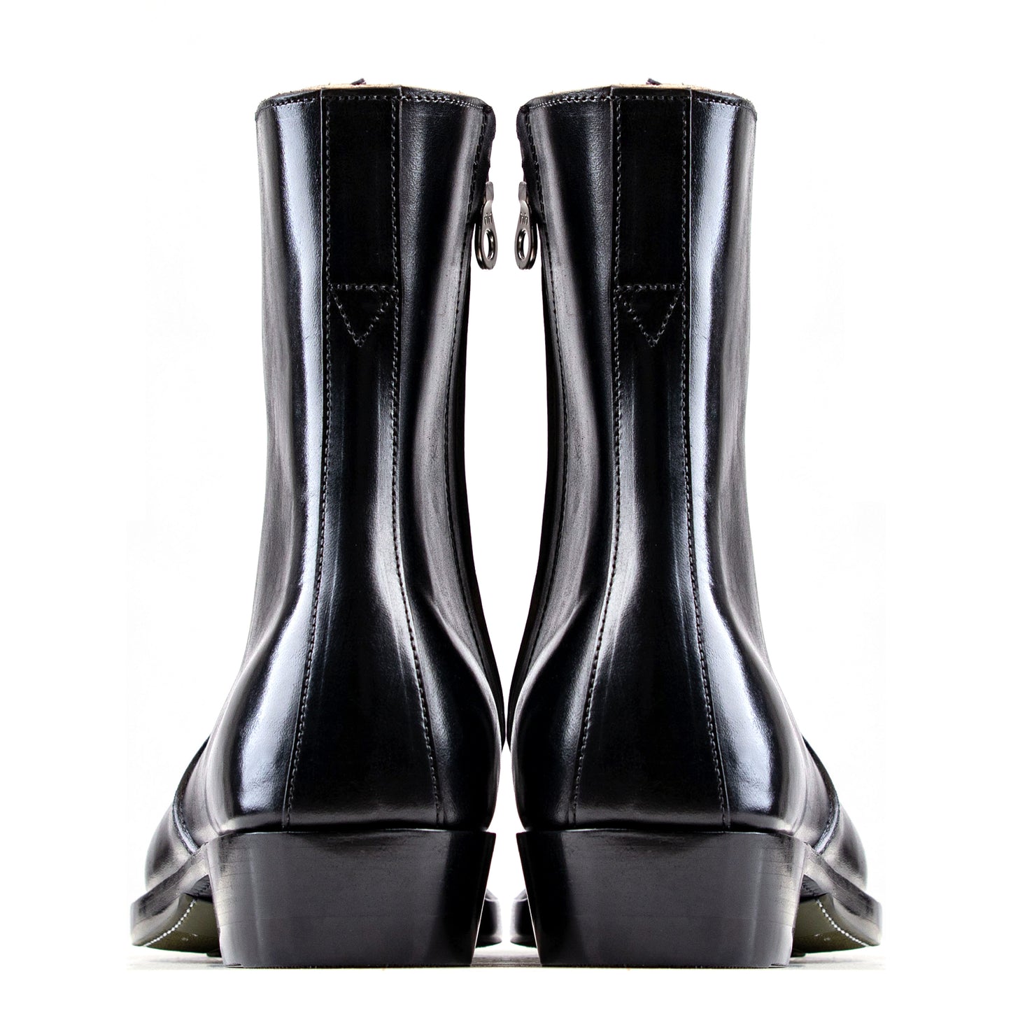 Side Zip Boots 8＂- Black Horsebutt TPR - xbxs®boots factory